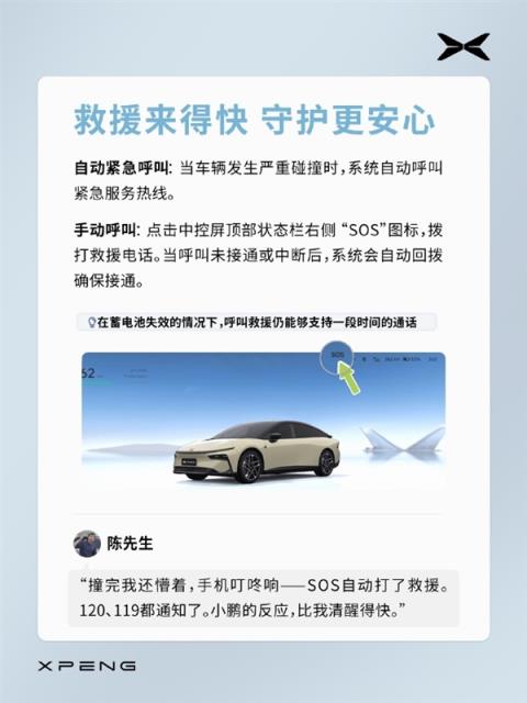 小鹏P7+高速遭卡车追尾 车主：自己安然无恙 小鹏的反应比我清醒得快(图2)