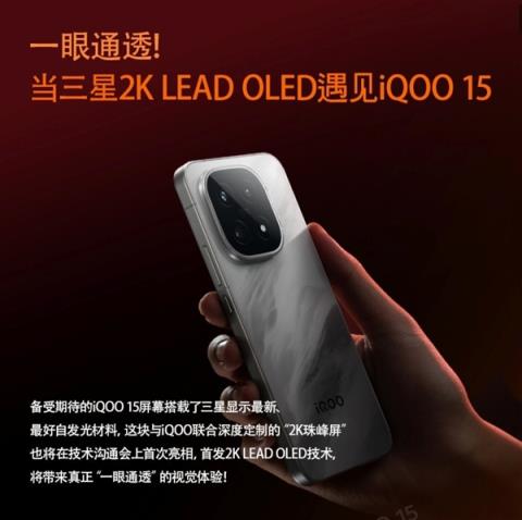 最完美的2K直屏！iQOO15首发2K三星珠峰屏：一眼通透(图4)