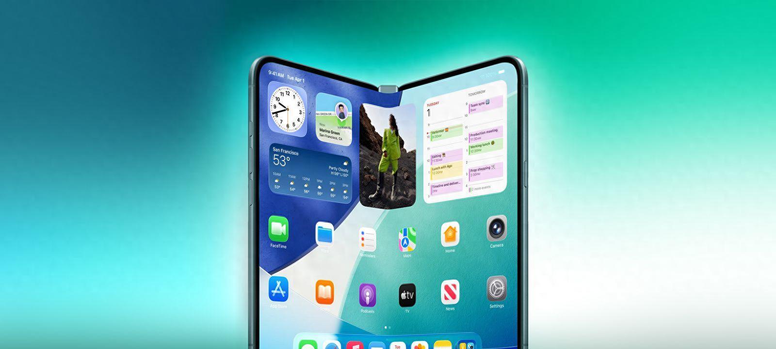 折叠屏iPhone新消息，形态如两部Air并排，预计明年秋季亮相！