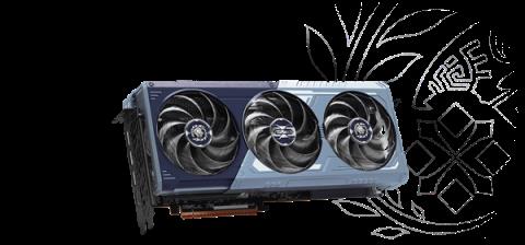 华擎推出 RX9070XT《怪物猎人：荒野》联名显卡：蓝色外观颜值爆表(图2)