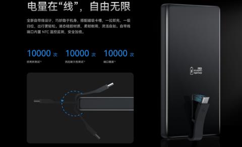 399元 华为首款100W自带线充电宝开售：12000mAh旗舰手机电芯 3C认证(图5)