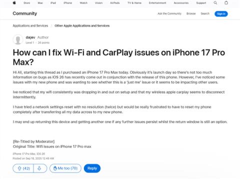 苹果iOS26.0.1要来了：修复iPhone17系列/Air的Wi-Fi断连、相机等问题(图2)