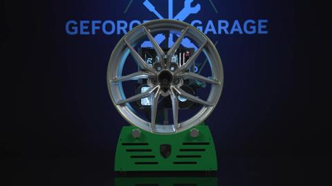RTX5080整机塞进保时捷911轮毂！通过钥匙开机重启