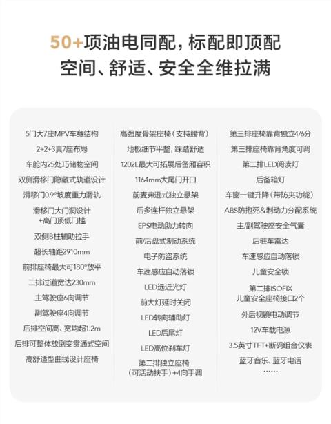 亲民版“别克GL8” 五菱星光730预售在即：配置全公开(图2)