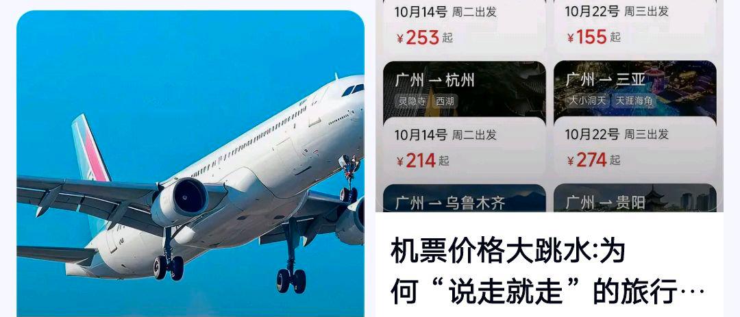 机票价格大跳水?网友:真实情况如何