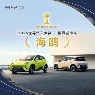 比亚迪海鸥登上《时代》2025年度最佳发明榜单：展现出小型电车强大吸引力(图2)
