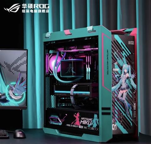 49999元限量一台 ROG×初音未来联名主机今晚京东拍卖：1元起拍(图2)