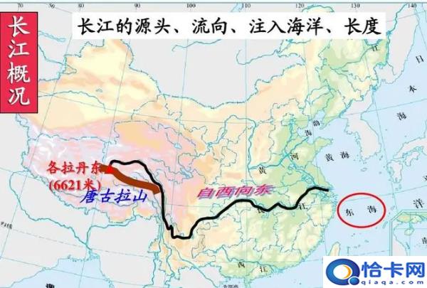 长江的长度是多少,长江的长度是多少千米