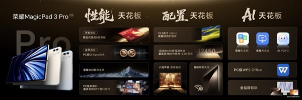 价格真香了!最强安卓旗舰平板荣耀MagicPad3 Pro首销优惠价3799元起