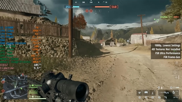 8年前的AMD RX 570显卡玩《战地6》：我还能战！