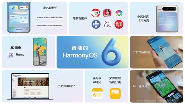 华为鸿蒙HarmonyOS 6正式发布:流畅度最高提升40%!实况窗、小艺全面升级