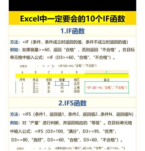 灵活使用多条件if函数？多条件if函数实用技巧与应用场景