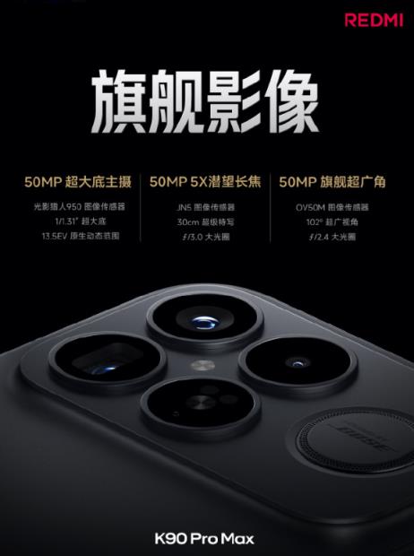 REDMI首次！REDMIK90ProMax搭载5倍光学变焦潜望镜(图4)