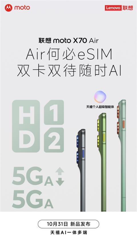 联想motoX70Air上架:5.99mm支持插卡!无需eSIM(图5)