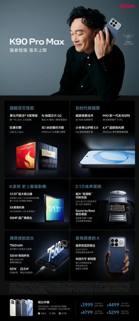 祝贺发布成功！王腾称K90系列全面无短板：很遗憾未参与上市工作(图4)