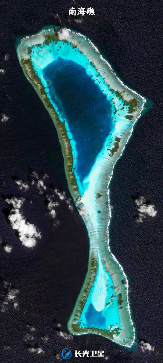 太空视角下的中国南海是啥样 海上明珠闪耀独特光芒