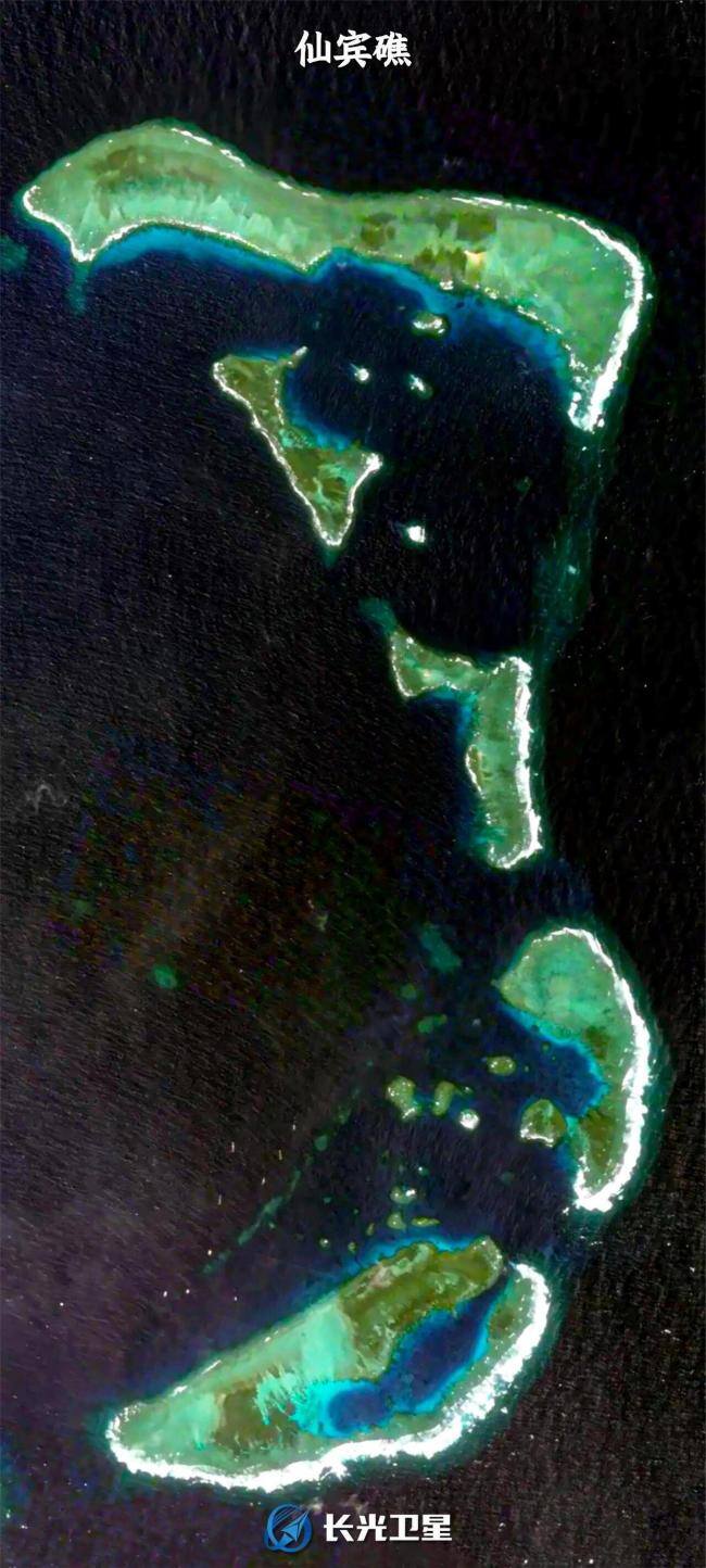 太空视角下的中国南海是啥样 海上明珠闪耀独特光芒