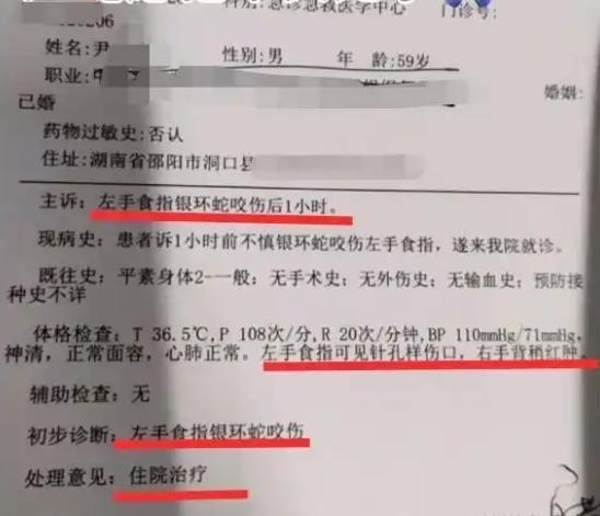 直播挖蛇遭咬拒打血清 男子失联事件敲响户外安全警钟
