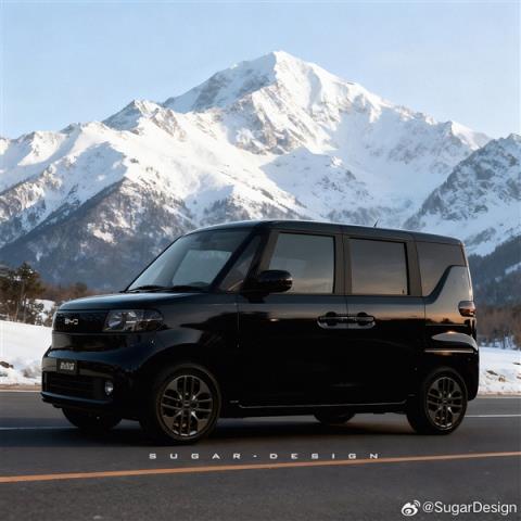 最实用的方盒子 博主绘制比亚迪纯电K-Car效果图:国内太罕见(图3)