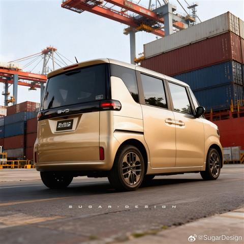 最实用的方盒子 博主绘制比亚迪纯电K-Car效果图:国内太罕见(图7)