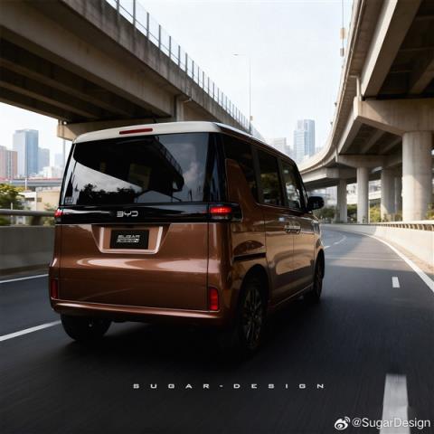 最实用的方盒子 博主绘制比亚迪纯电K-Car效果图:国内太罕见(图8)