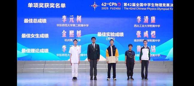 4位浙江学子通过竞赛保送清北 物理竞赛再创佳绩