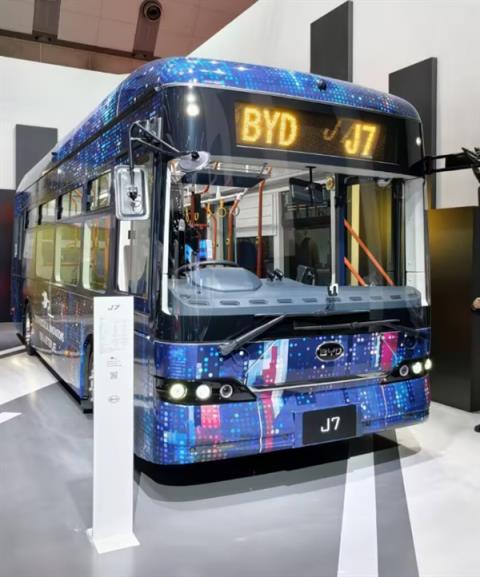 两款专为日本打造 比亚迪J6、J7、K8纯电巴士亮相东京车展(图5)