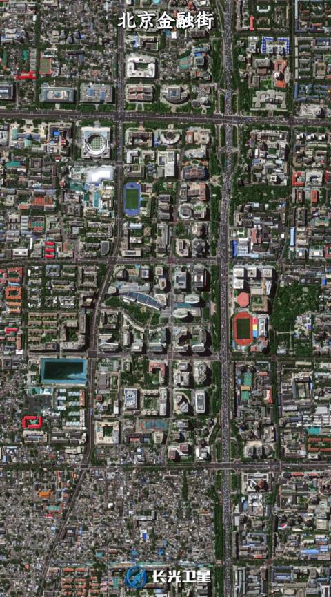 卫星俯瞰中国四大金融中心(图1)