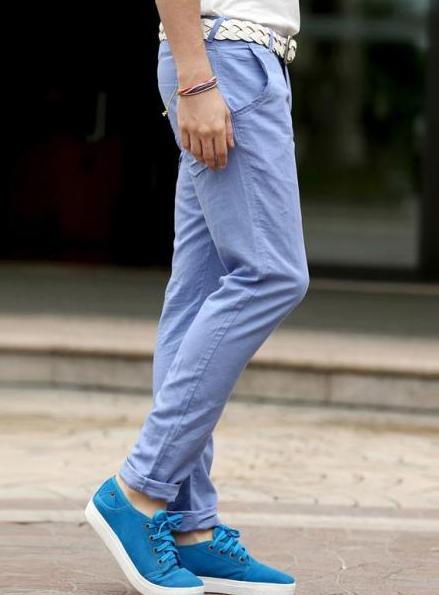 蓝裤子配蓝色鞋怎么样?蓝裤子配蓝色鞋怎么样好看吗