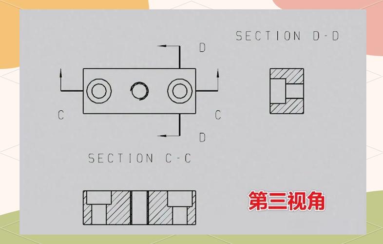 局部视图和向视图区别能有比方?局部向视图的两种表达方案