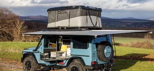 M-奔驰 G-Class露营车「有厨房、有厕所、有床位」