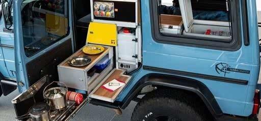 M-奔驰 G-Class露营车「有厨房、有厕所、有床位」