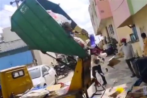 把垃圾被送回乱扔垃圾人家门口 印度以毒攻毒羞辱惯犯(图1)