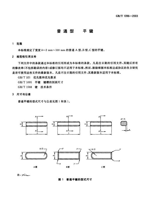 普通平键结构特点？普通平键的分类