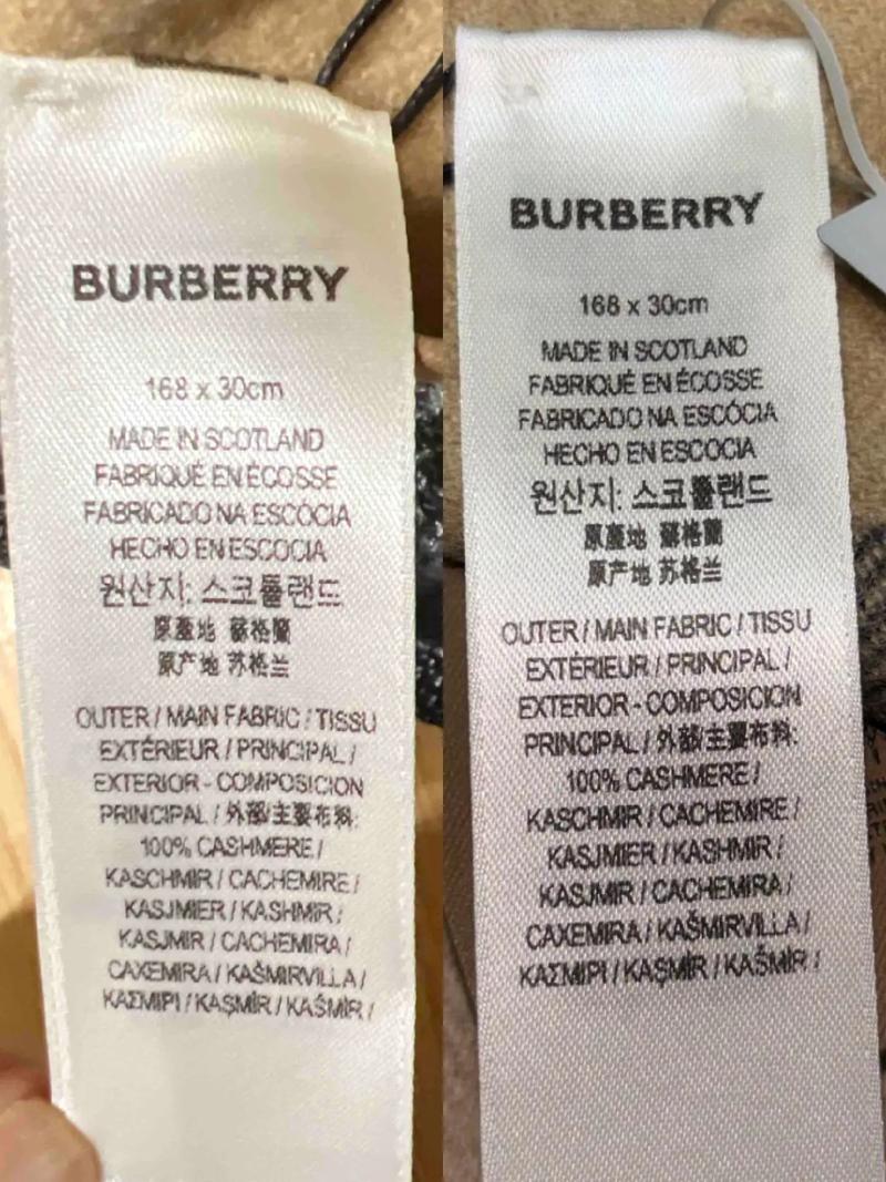 怎样鉴别巴宝莉围巾真伪？怎样区分巴宝莉围巾真假鉴别