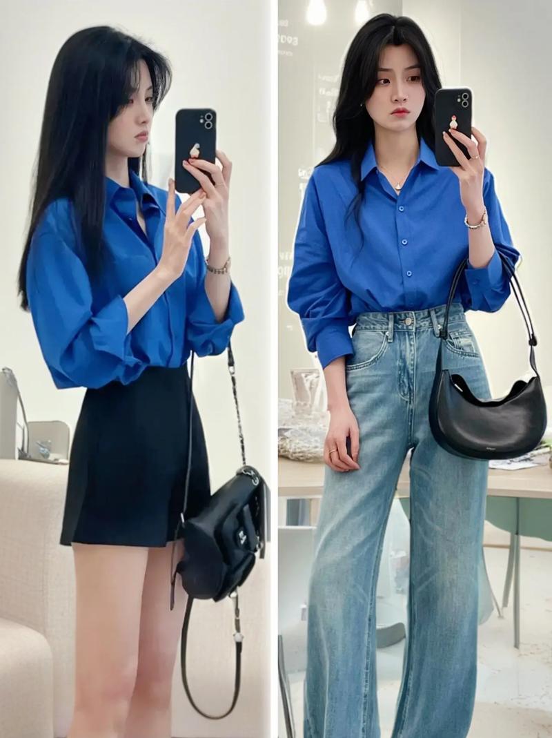 蓝上衣配什么裤子颜色的裤子？蓝上衣搭配什么颜色的裤子