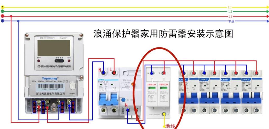 浪涌保护器怎样安装图解？浪涌保护器安装注意事项