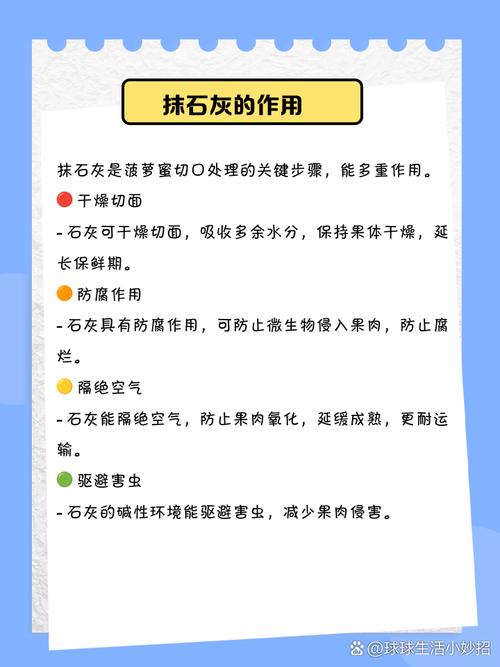 菠萝蜜切口抹石灰干什么?菠萝蜜口子涂石灰还能吃吗