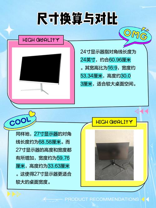 24寸显示器和27寸显示器相差大吗？24寸跟27寸显示器