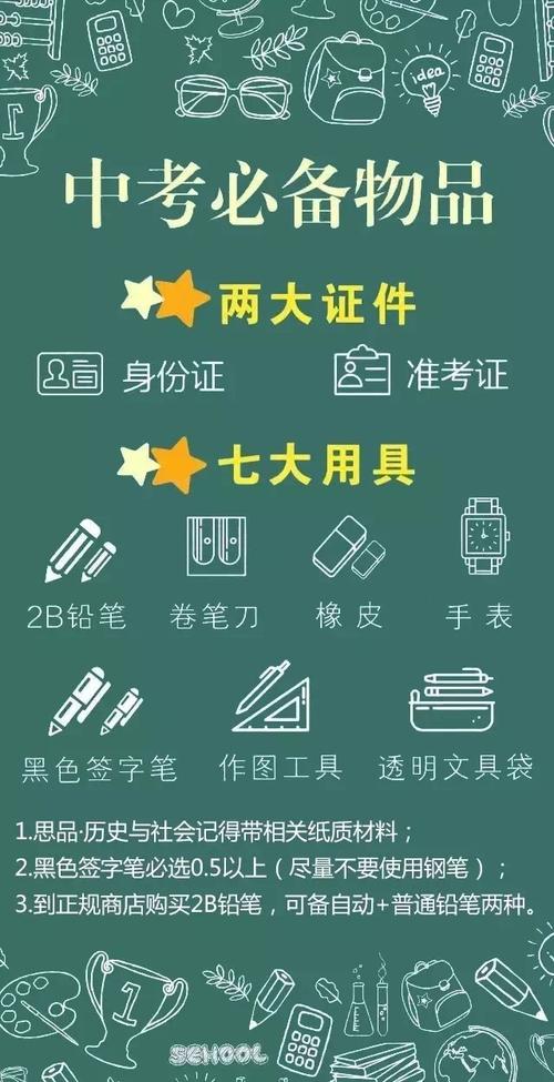 考试要准备哪些东西?考试要准备哪些东西?