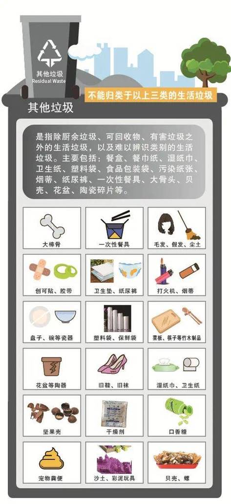 其他垃圾有哪些啊6种？其他垃圾有哪些20种物品