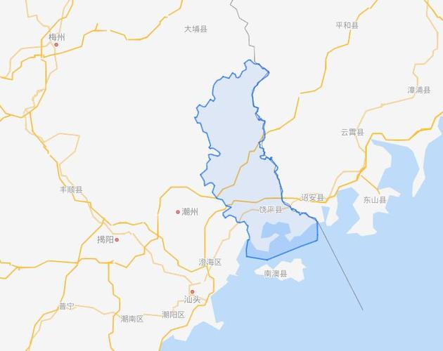 饶平到陆丰多少公里？饶平县到汕头多少公里