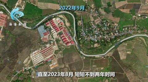 卫星探秘缅甸妙瓦底KK诈骗园区:2年扩大3倍、豪车遍地、武装岗哨看守(图6)