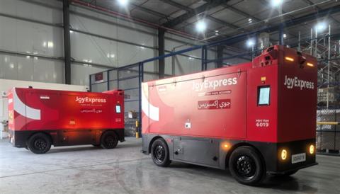 京东物流宣布“独狼”无人车出海沙特！L4级自动驾驶、能装1000公斤货(图1)