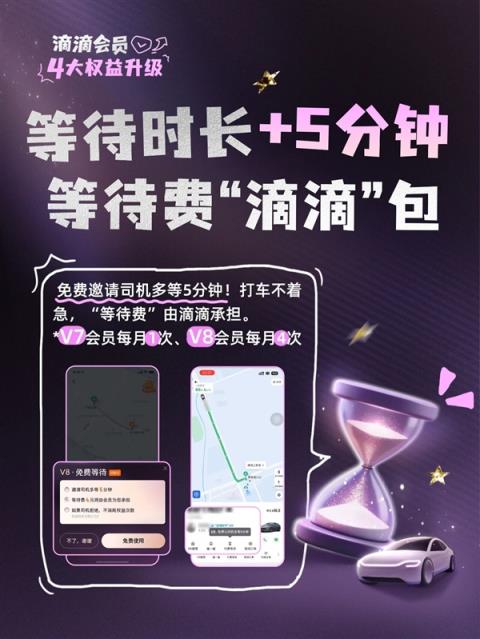 滴滴会员4大升级:V7、V8打不着车可免费远程调度(图2)