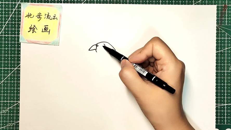 和平鸽和五星红旗怎么画？手绘五星红旗和平鸽