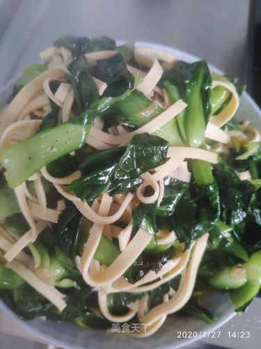 百叶炒青菜的做法大全?百叶炒青菜的做法大全图片