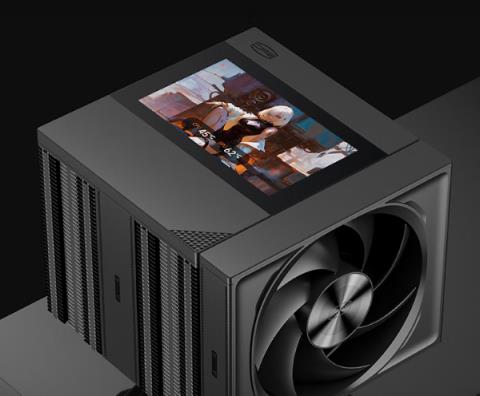 超频三泰拉巨风RZ820散热器屏显版首发999元:5寸大屏 支持视频播放(图1)