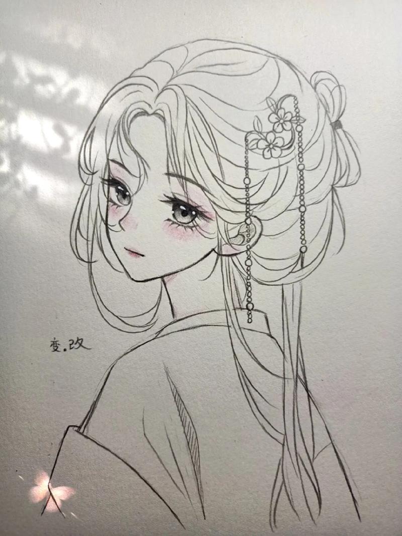 古风画手绘简单人物超简单?古风画画简单人物