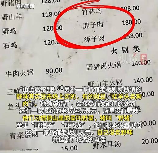 开野味餐馆合法吗?饭店加工野味违法